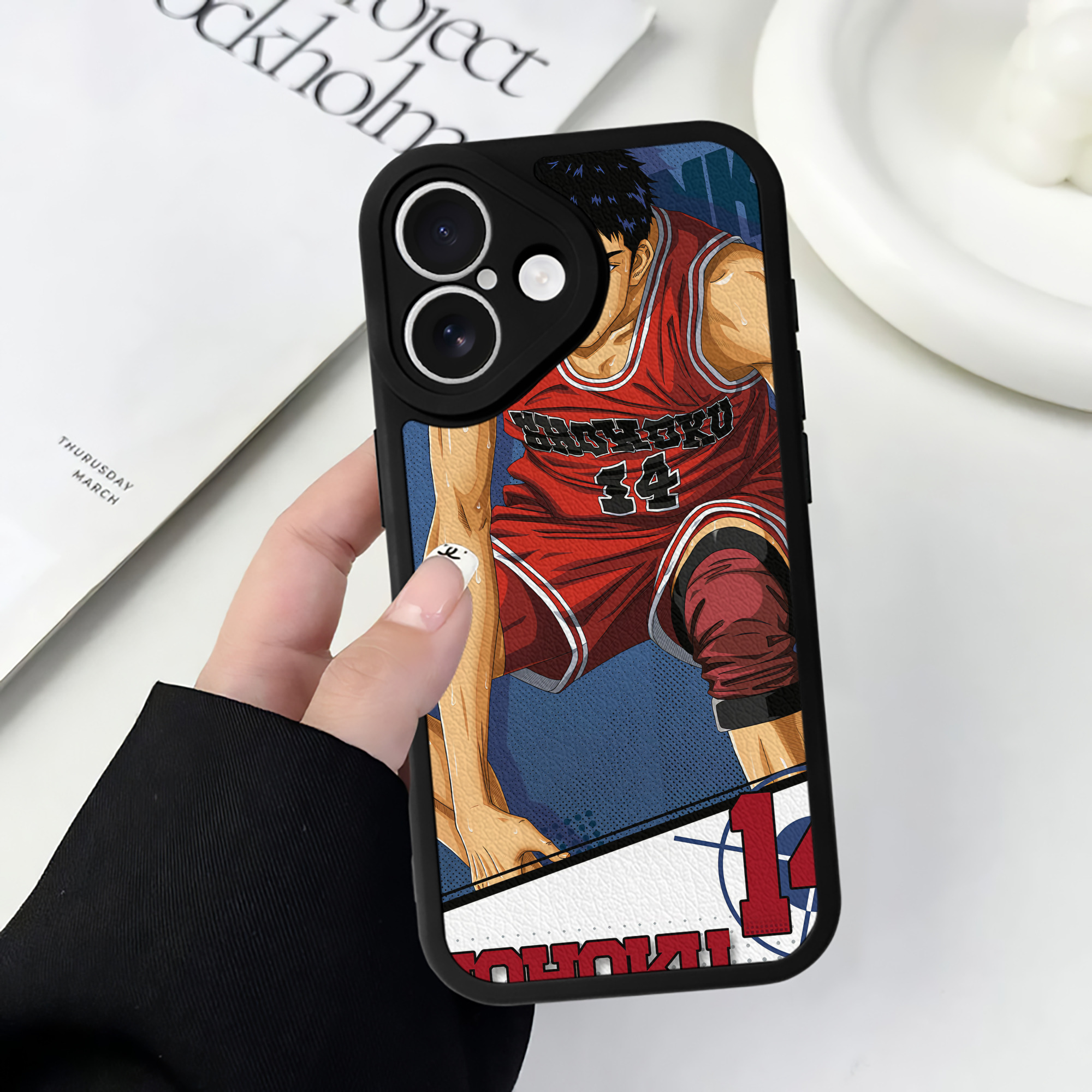 （画像用） SLAM DUNK／スラムダンク 【iPhone 16シリーズ対応】シリコンスマホケース（レザー調） 材質：シリコン